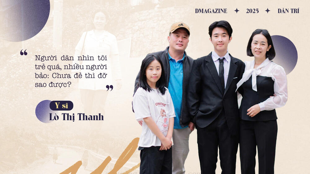 Y sĩ Lò Thị Thanh và gia đình