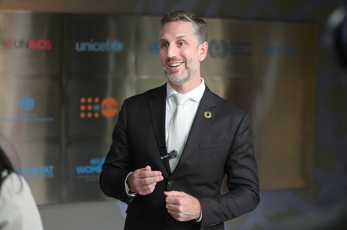Ông Matt Jackson, Trưởng Đại diện Quỹ Dân số Liên hợp quốc (UNFPA). Ảnh: Tùng Đinh.