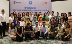 Media training on storytelling skills in addressing GBV and GBSS Ha Long, Quang Ninh