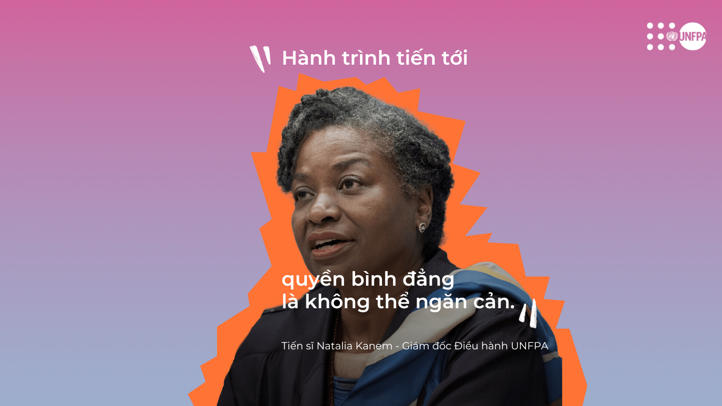 Giám đốc điều hành UNFPA, bà Natalia Kanem