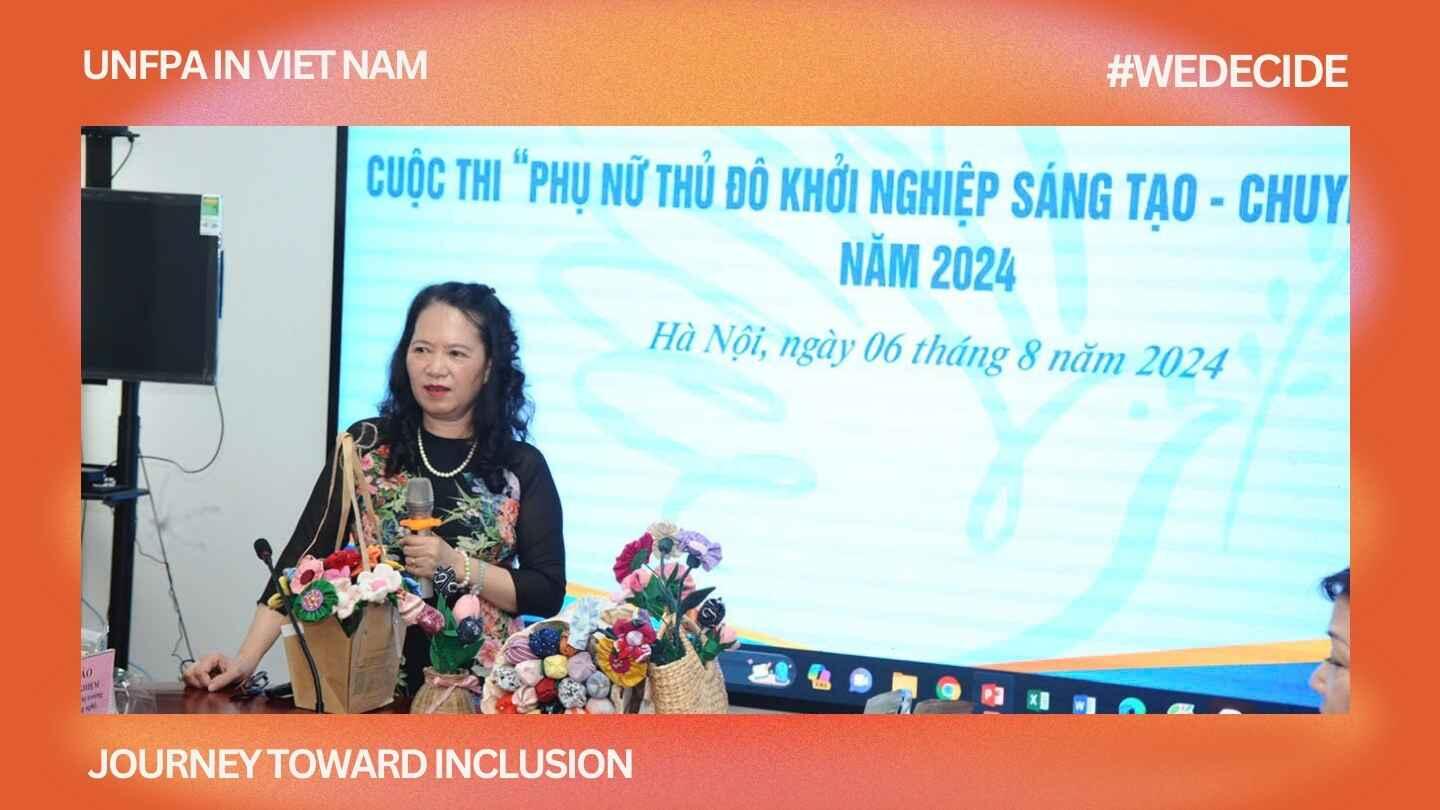 Four Flights of Stairs, a Sewing Class, and Blooming Flowers from Torn Fabric - Ms. Hiền gave a presentation at the 2024 competition “Capital Women in Innovative Startups – Green Transition.”