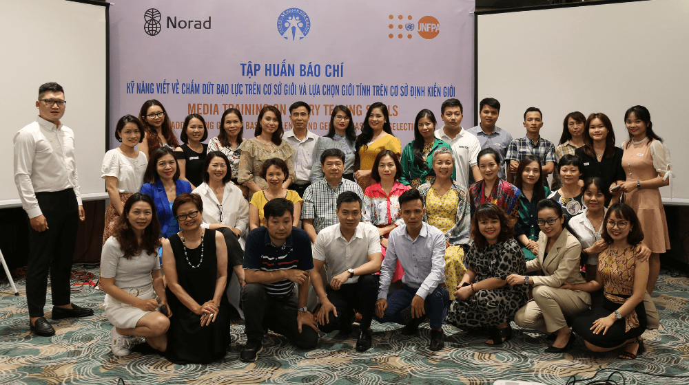 Media training on storytelling skills in addressing GBV and GBSS Ha Long, Quang Ninh