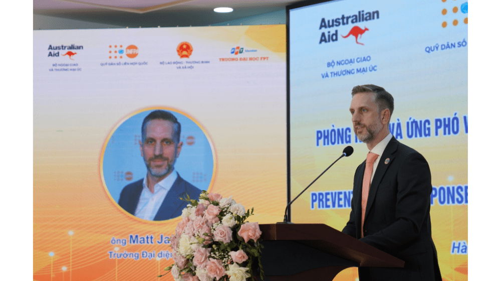 Ông Matt Jackson, Trưởng đại diện UNFPA tại Việt Nam