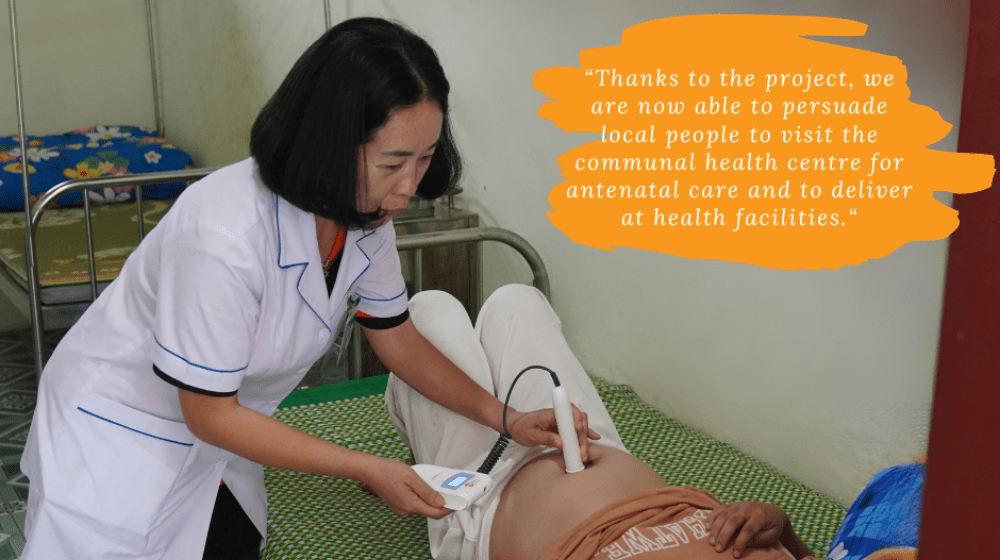 Midwife Lo Thi Thanh of Mu Sang Commune Health Centre 