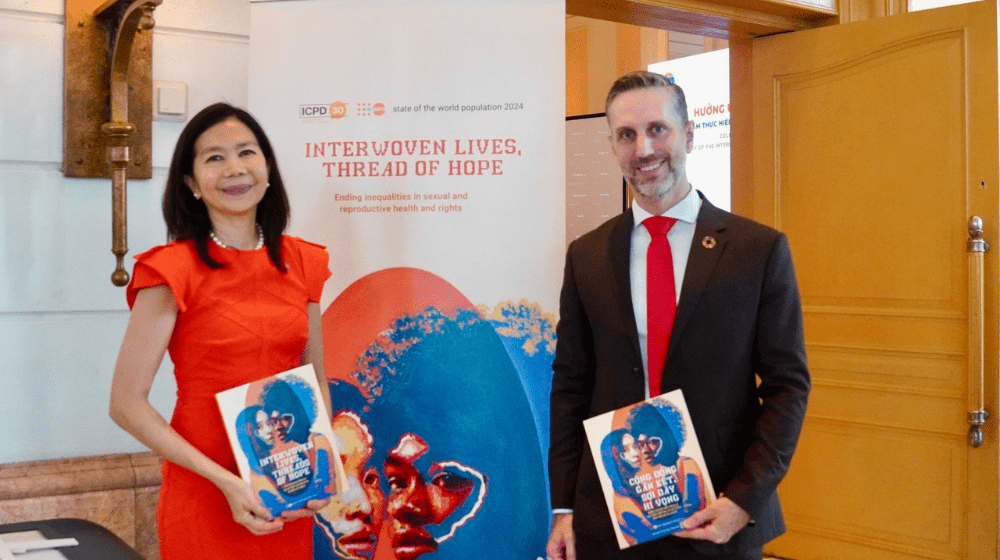 Ms. Pauline Tamesis, UN Resident Coordinator in Viet Nam & Mr. Matt Jackson, UNFPA Representative in Viet Nam at the Celebration