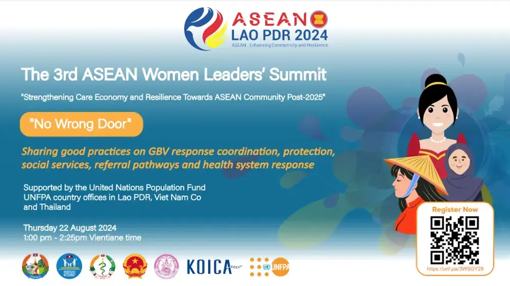 3rd ASEAN Women's Summit Side Event - No Wrong Door: Sharing Good Practices on GBV response coordination, protection, social services, referral pathways, and health system response