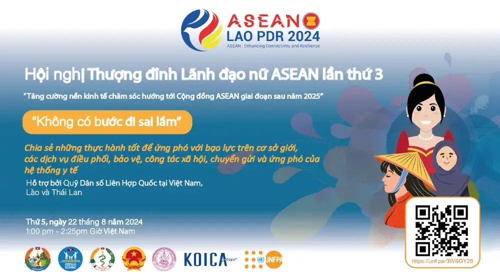 Sự kiện bên lề Hội nghị Thượng đỉnh Lãnh đạo nữ ASEAN lần thứ 3: “Không có bước đi sai lầm: Chia sẻ những thực hành tốt để ứng phó với bạo lực trên cơ sở giới, các dịch vụ điều phối, bảo vệ, công tác xã hội, chuyển gửi và ứng phó của hệ thống y tế”