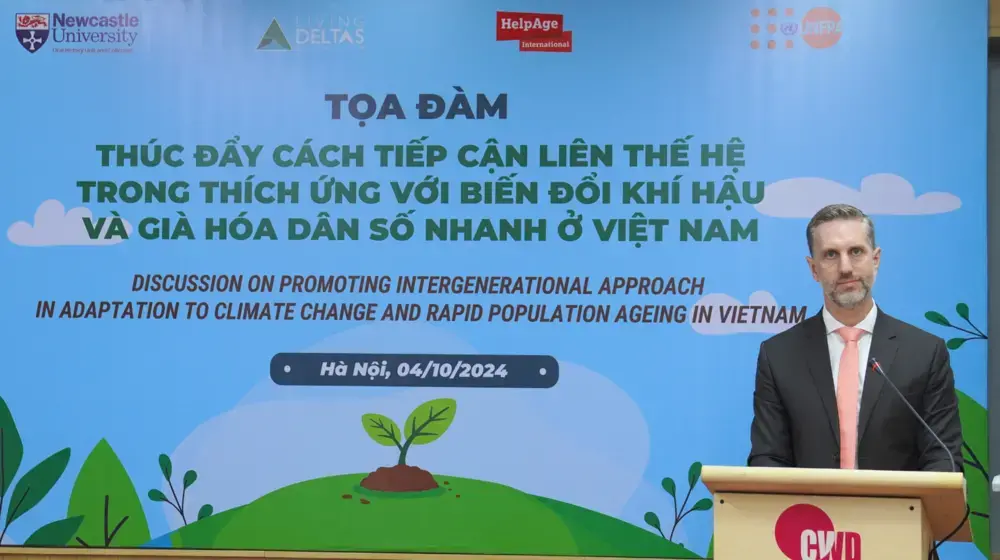 UNFPA Representative in Viet Nam Matt Jackson:  "UNFPA in Viet Nam remains committed to supporting elderly people in the face of major challenges such as climate change."