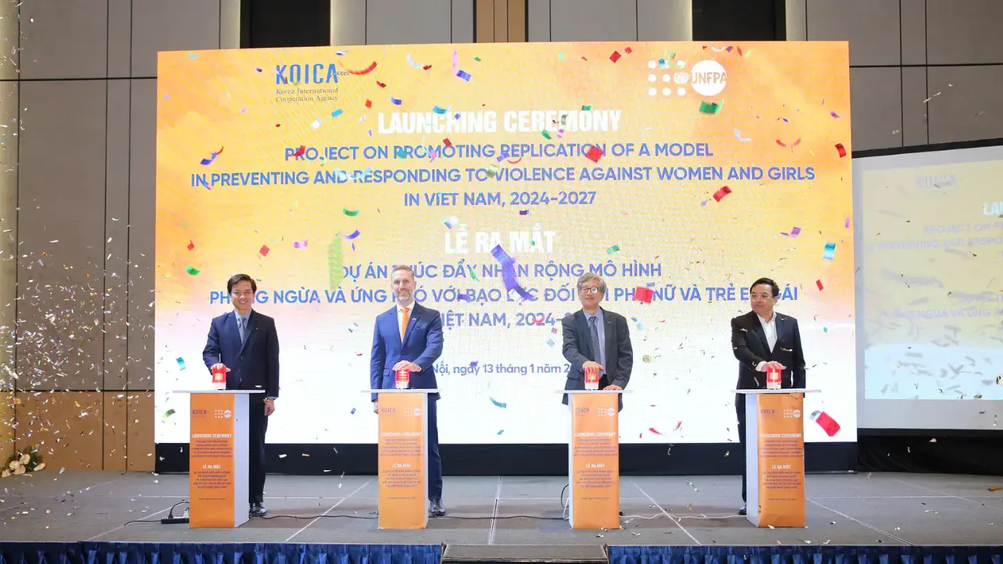 UNFPA and KOICA pledge their continued support to Viet Nam to eliminate gender-based violence