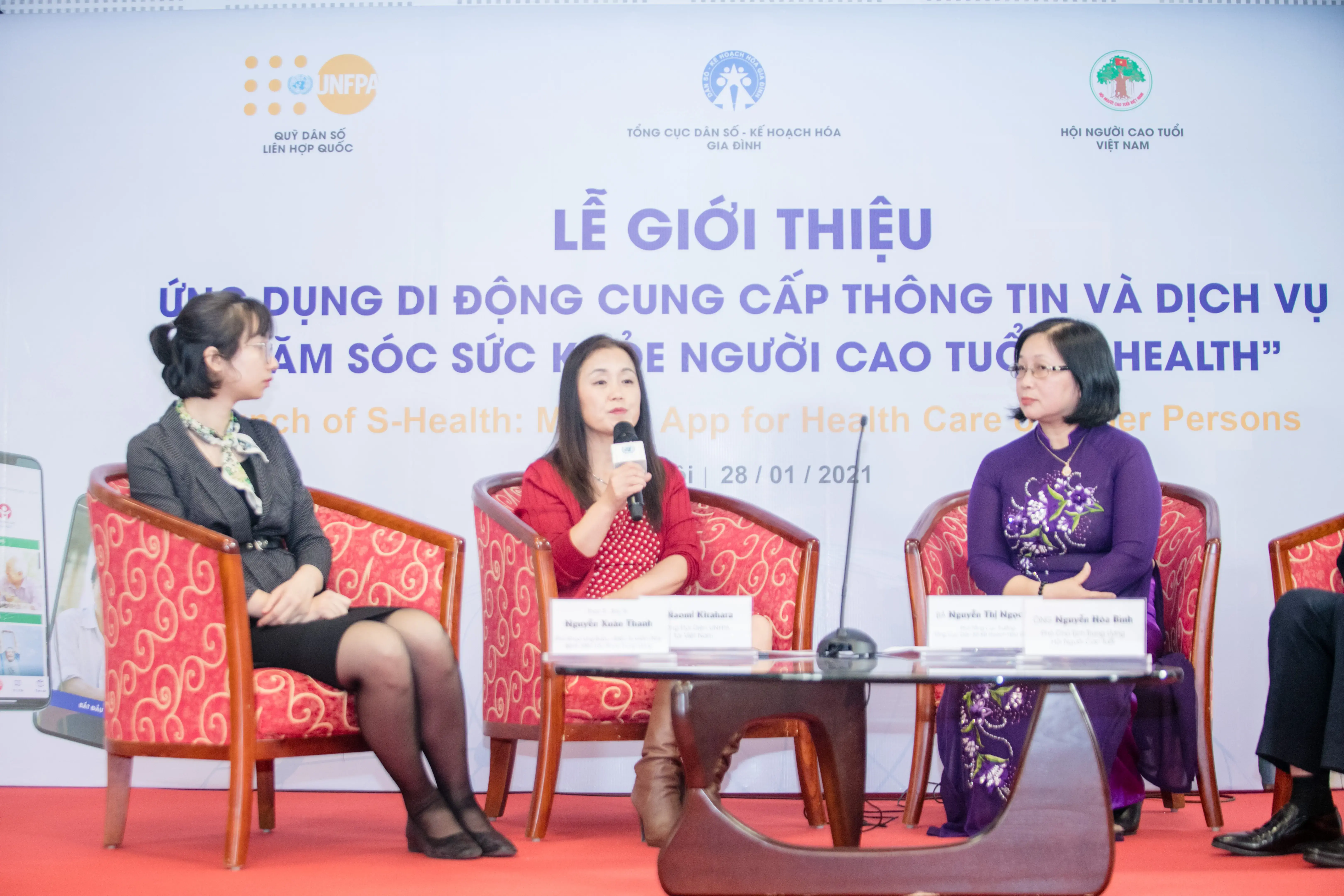 Launch of the first-ever Mobile App “S-Health” to provide health care information and services to older persons in Viet Nam