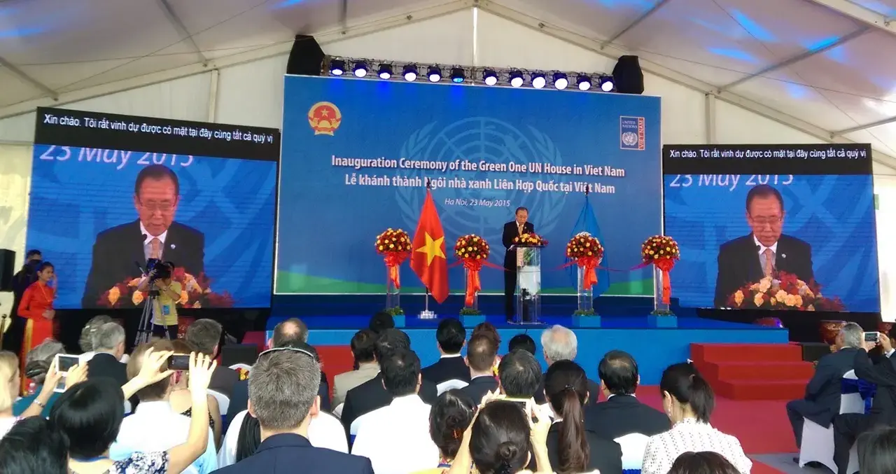 Secretary-General and Viet Nam’s Deputy Prime Minister inaugurate new eco-friendly One UN building in Ha Noi 