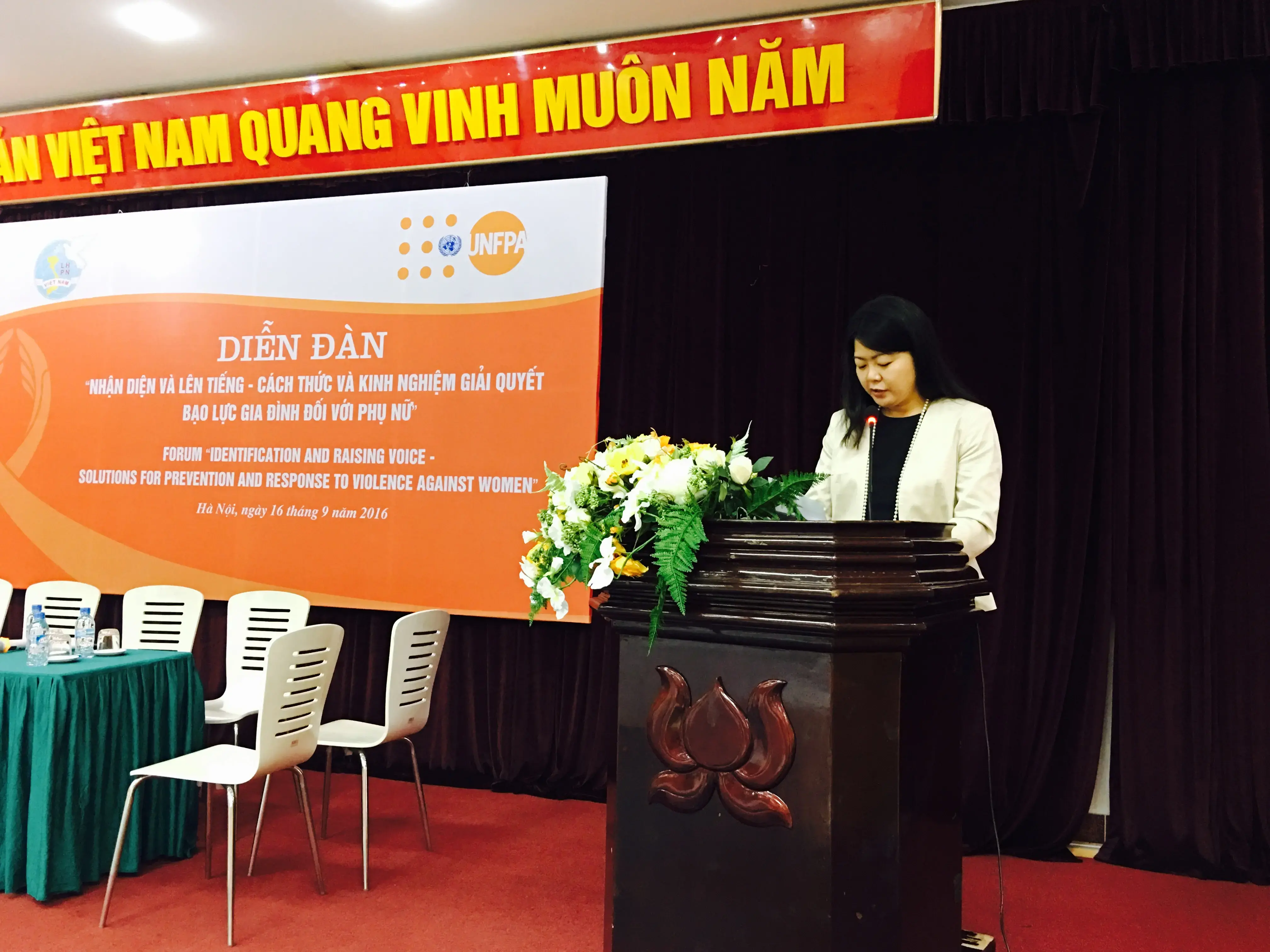 Speech of Ms. Ritsu Nacken, UNFPA Deputy Representative at the Forum "Identification and Raising Voice - Solutions for prevention and response to violence against women”