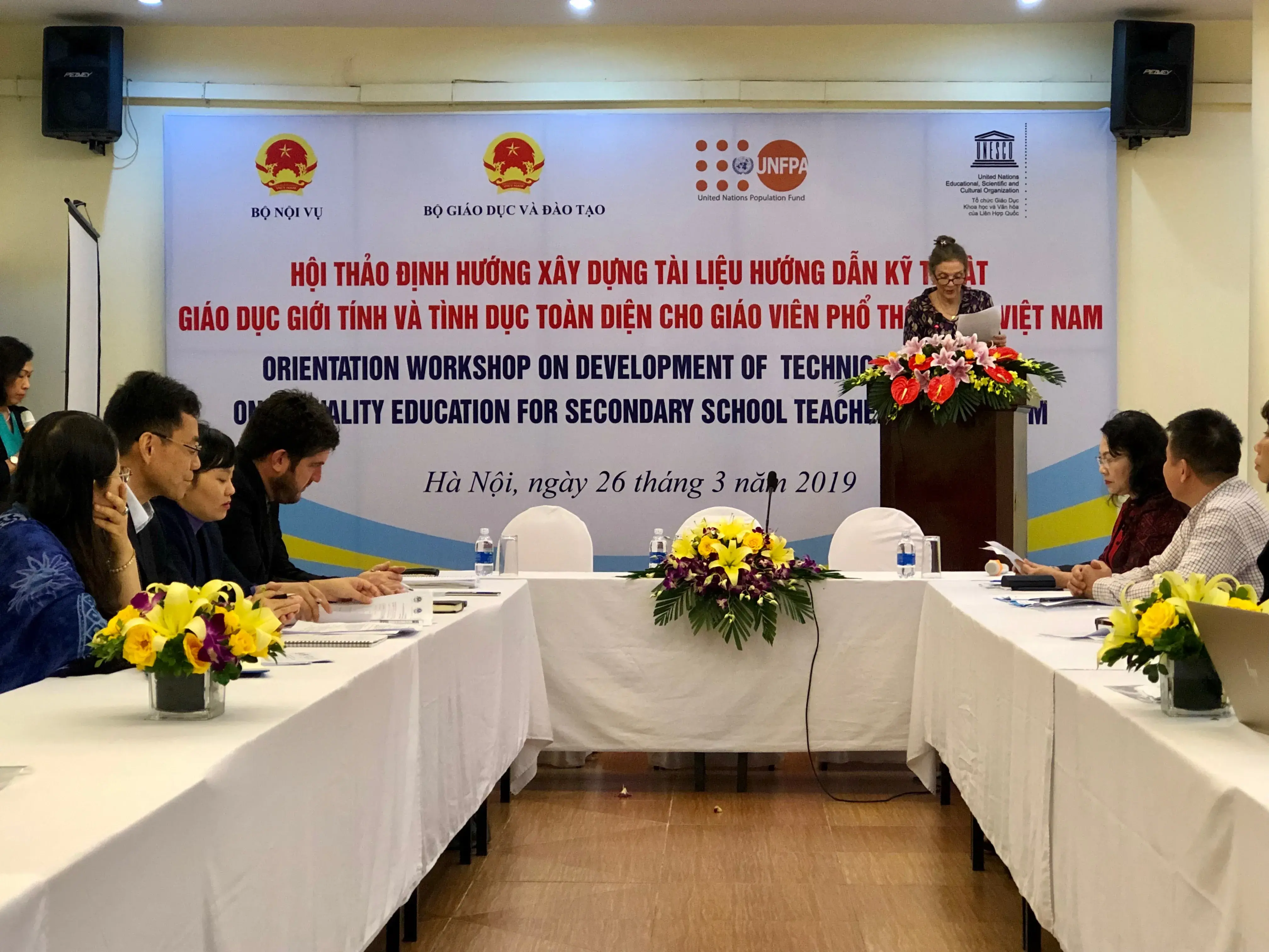 Speech of Ms. Astrid Bant, UNFPA Representative at the Orientation Workshop on the Development of the Technical Guidance on Comprehensive Sexuality Education for Secondary Teachers in Viet Nam