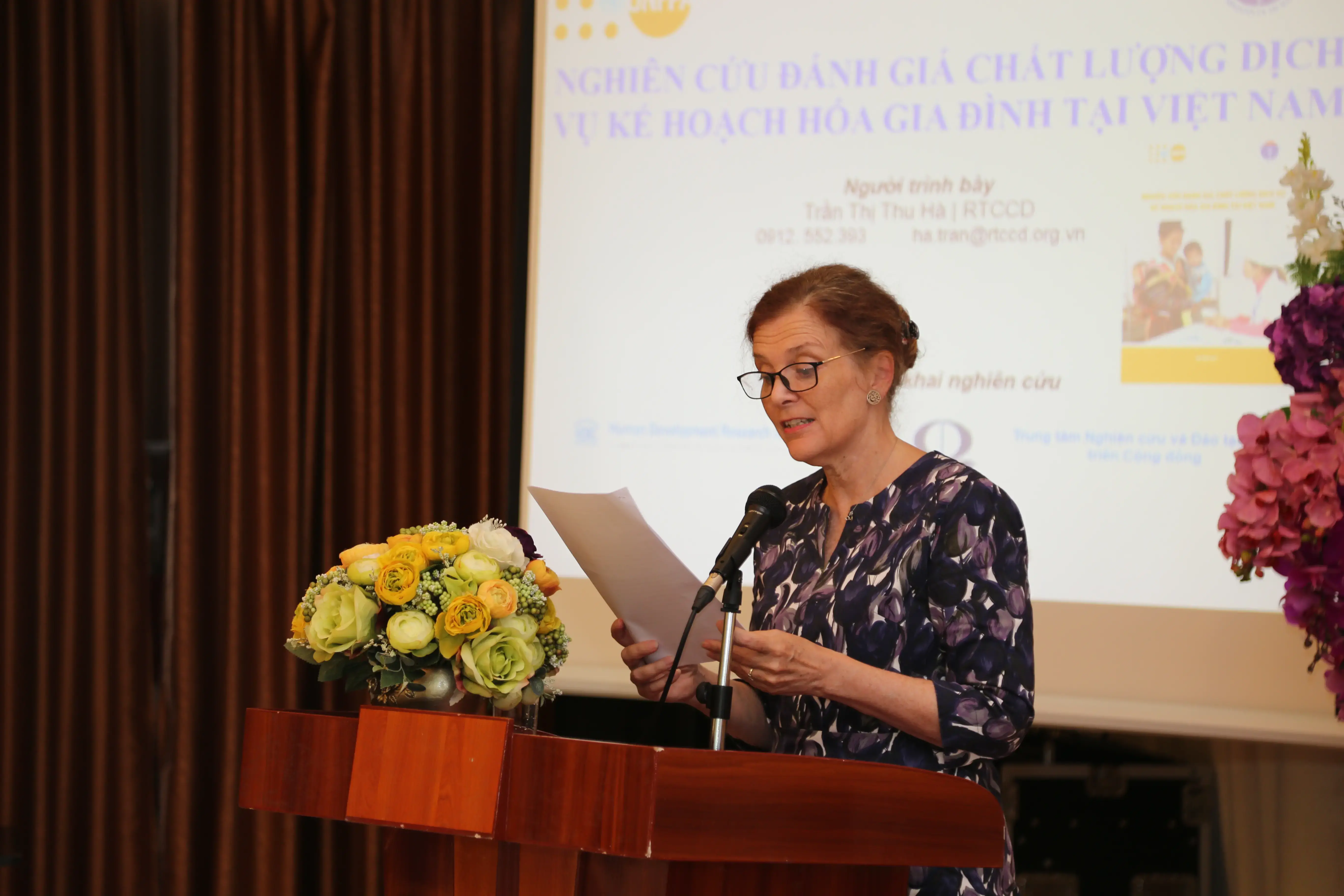 Bài phát biểu của Bà Astrid Bant, Trưởng đại diện UNFPA tại Hội thảo công bố Báo cáo nghiên cứu về Kế hoạch hóa gia đình