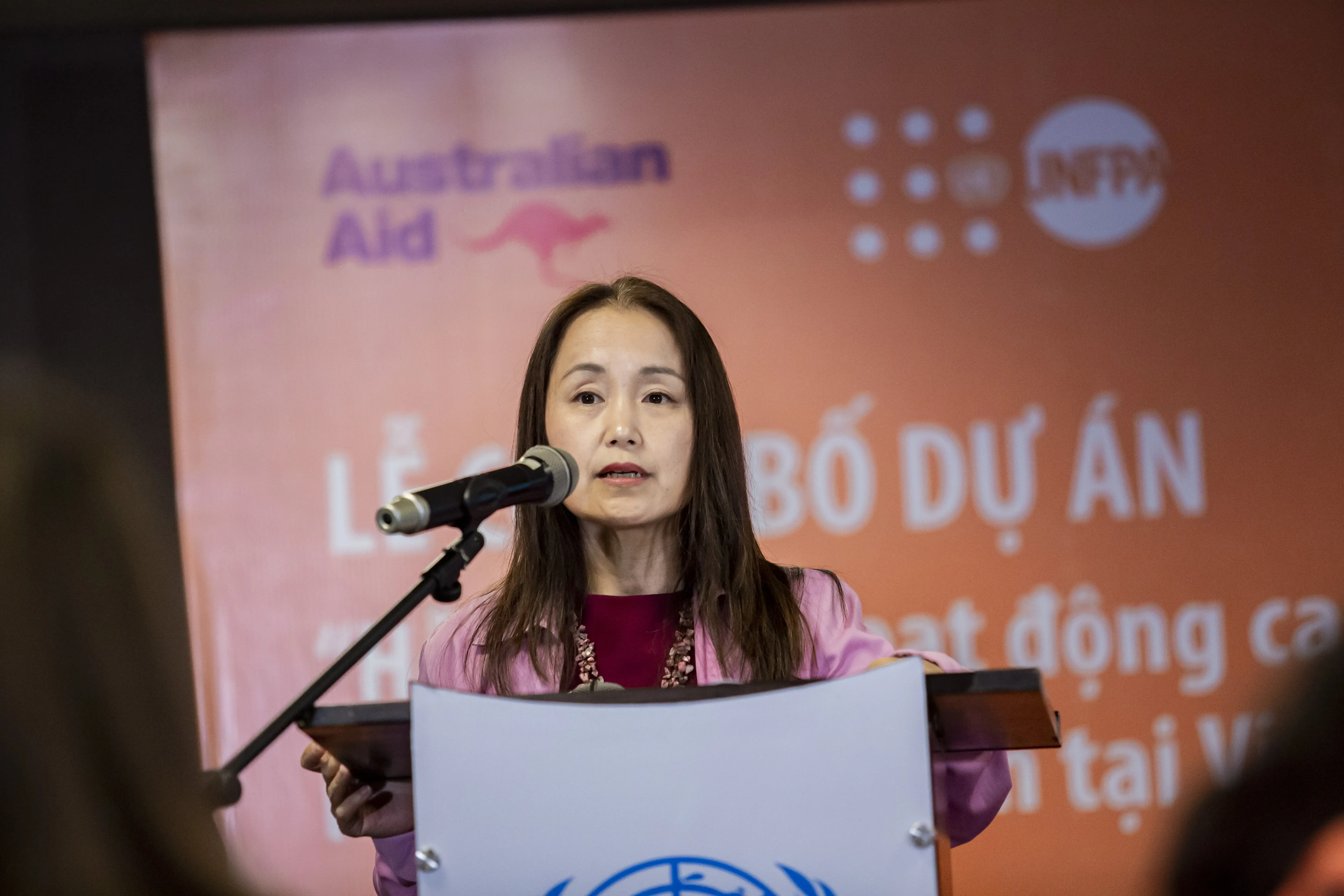 Bài phát biểu của bà Naomi Kitahara, Trưởng Đại diện UNFPA tại Việt Nam, tại lễ ký kết dự án do DFAT tài trợ 