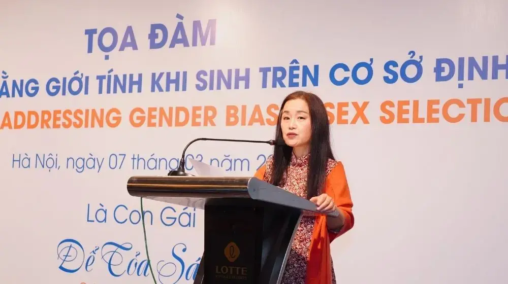 Speech of Ms. Naomi Kitahara, UNFPA Representative in Viet Nam, during the Dialogue on Addressing Gender-Biased Sex Selection in Viet Nam