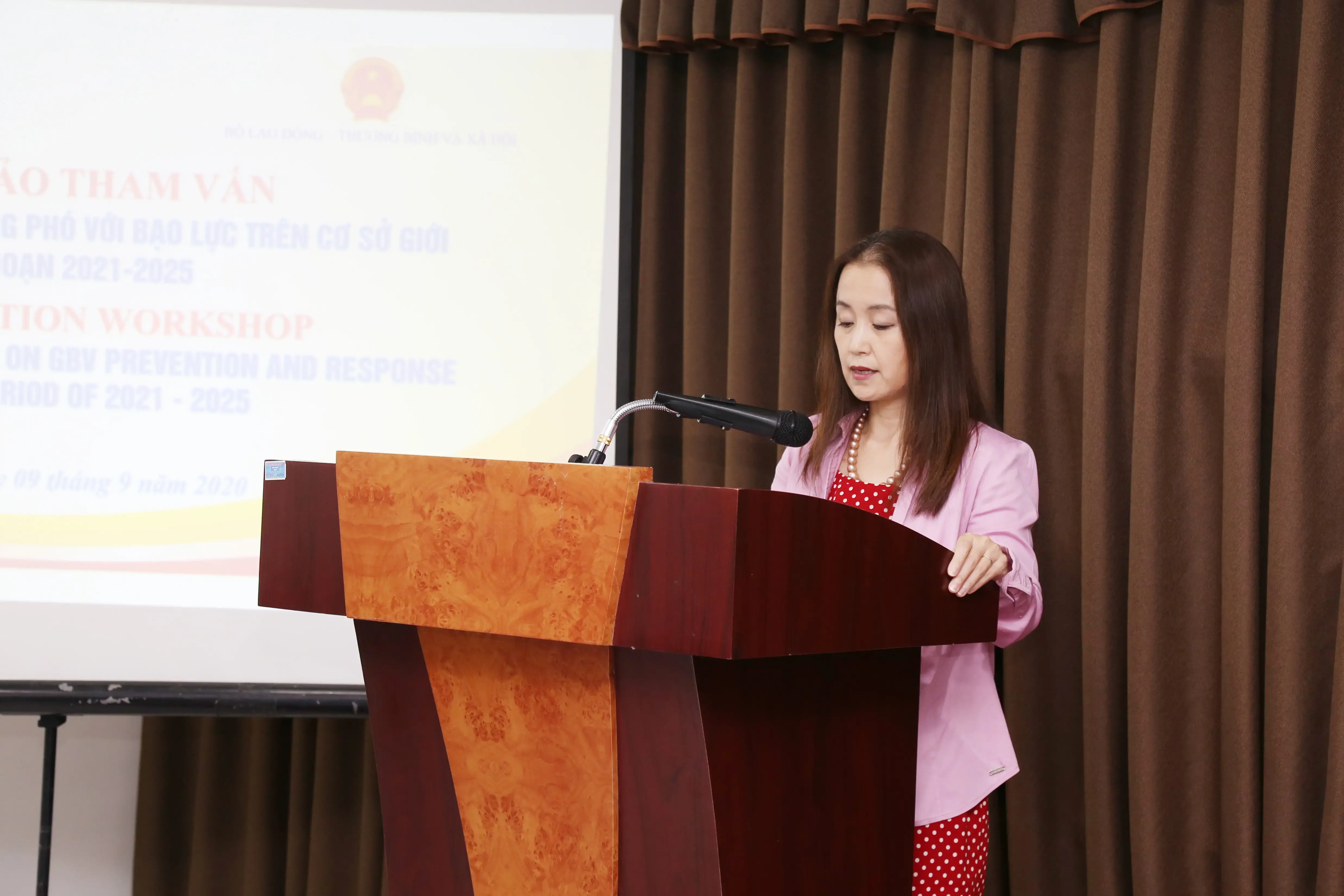 Bài phát biểu của Bà Naomi Kitahara, Trưởng đại diện UNFPA tại Hội thảo tham vấn Đề án Quốc gia về phòng ngừa và ứng phó bạo lực trên cơ sở giới,  giai đoạn 2021-2025