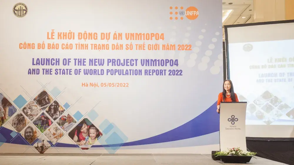 Bài phát biểu của Bà Naomi Kitahara, Trưởng đại diện UNFPA tại Việt Nam, tại Lễ Khởi động dự án mới của TCTK/UNFPA và công bố Báo cáo tình trạng dân số thế giới năm 2022