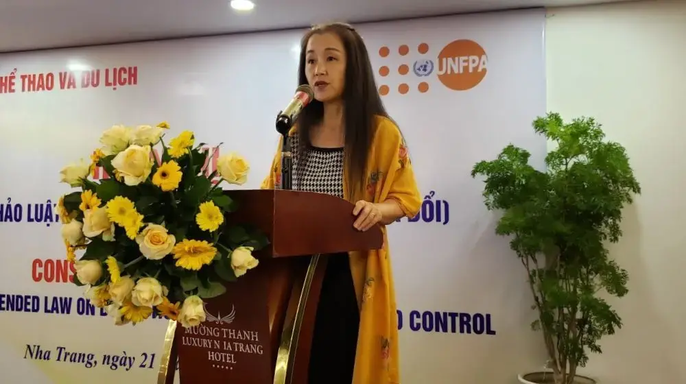 Bài phát biểu của Bà Naomi Kitahara, Trưởng đại diện UNFPA tại Việt Nam, tại Hội thảo lấy ý kiến thảo luận về Luật Phòng, chống bạo lực gia đình sửa đổi tại Nha Trang