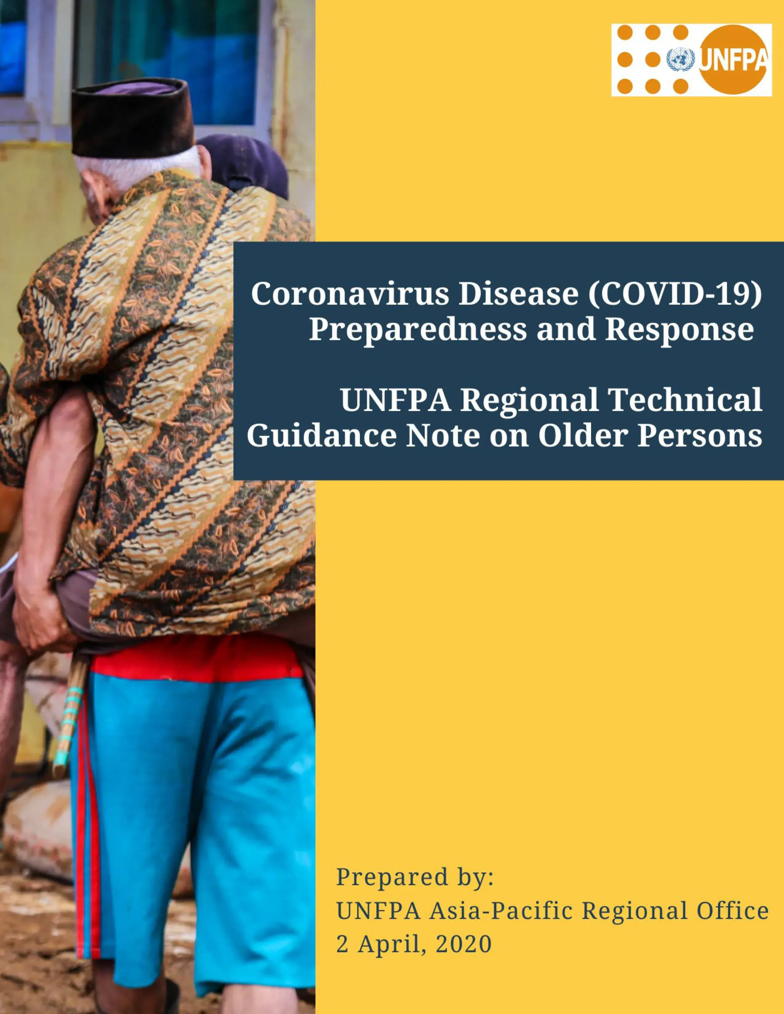 COVID-19 Preparedness and Response: Technical guidance note on Older Persons