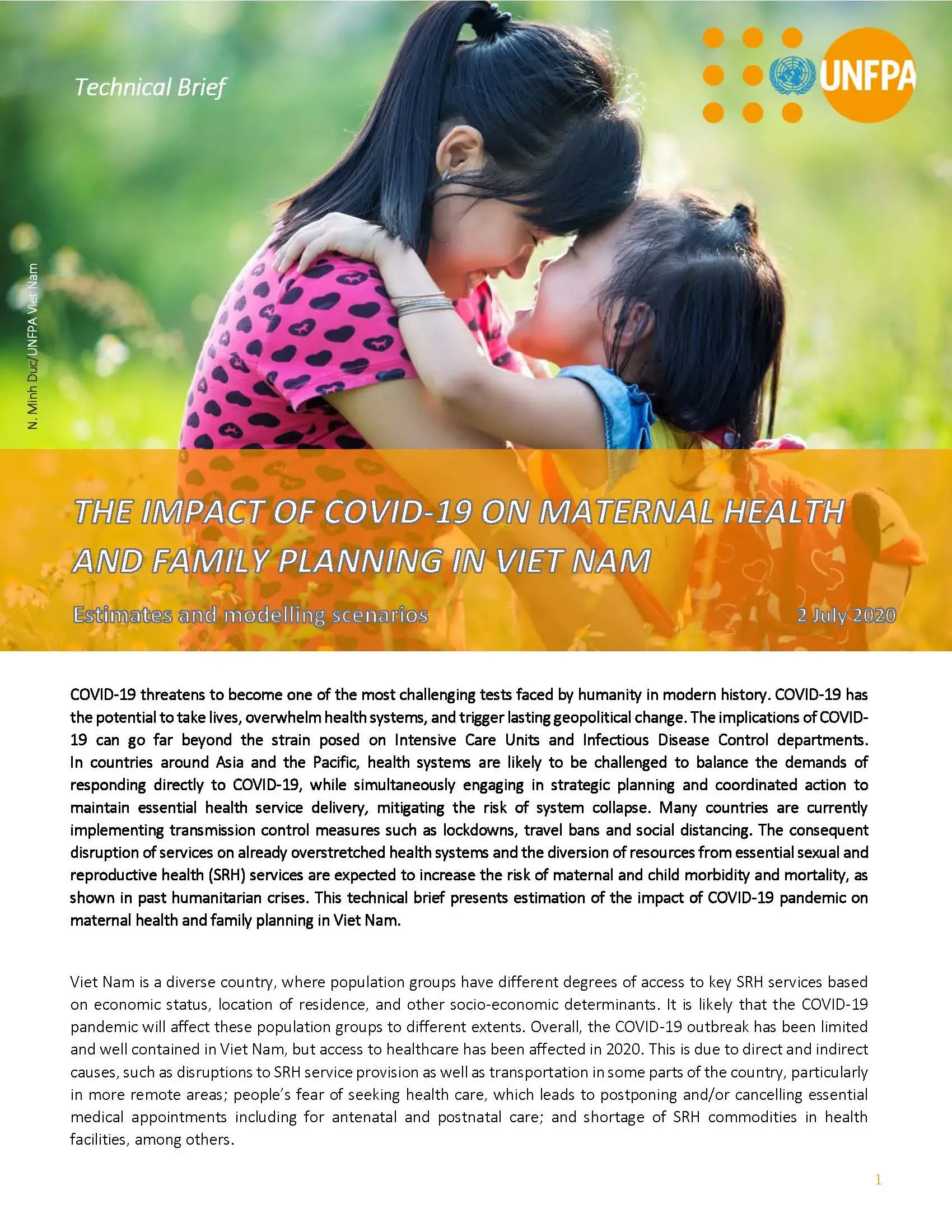 The impact of Covid19 on maternal health and family planning in Viet Nam