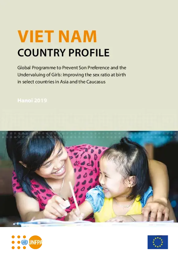 Global Programme to Prevent Son Preference and the Undervaluing of Girls: Improving the sex ratio at birth in select countries in Asia and the Caucasus