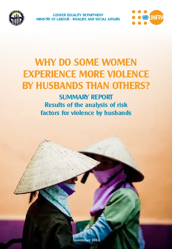  Why do do some women experience more violence by husbands than others