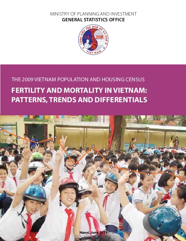 Fertility and Mortality in Viet Nam: Patterns, Trends and Differentials