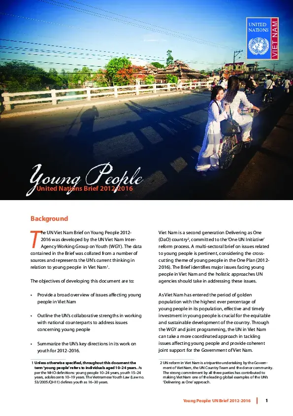  UN Policy Brief on Young People