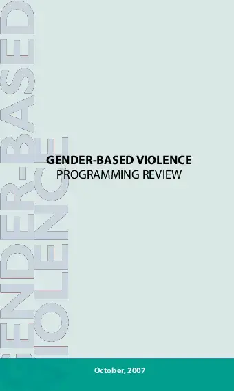 Gender-based violence programming review