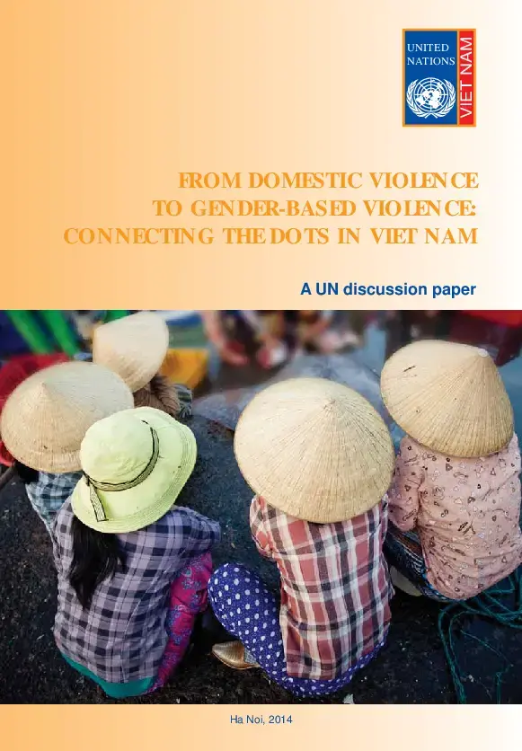 From domestic violence to gender-based violence - connecting the dots in Viet Nam